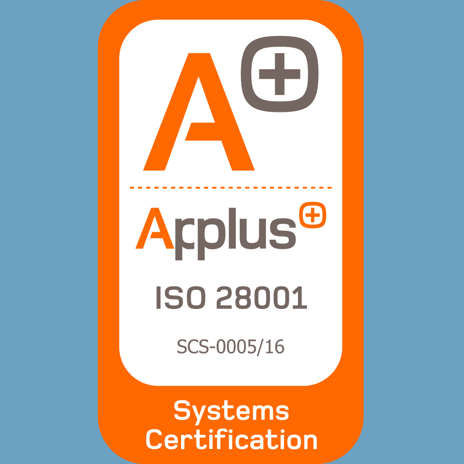 Certificado Applus ISO 28001